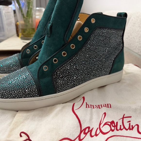 Louis Flat veau velours/strass - Picture 3 of 5